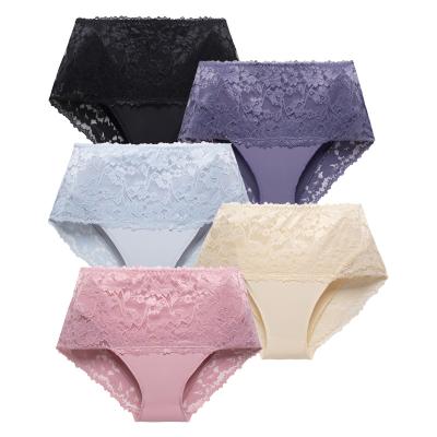 China Hot breathable XL-5XL plus size lace underwear for fat women with high click for sale