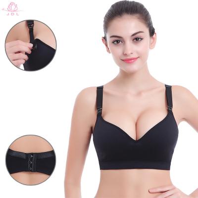 China Wholesale QUICK DRY Pregnancy Free Top Open Seamless Underwear Button Wire Maternity Nursing Nursing Bra for sale