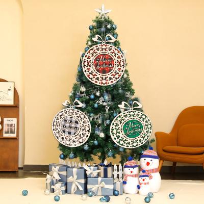 China Eco-Friendly Christmas Wooden Merry Christmas Sign Room Decoration Wooden Hanging Decorations Hanging Ornaments for sale