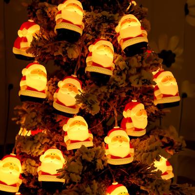 China Colorful USB Wire America Flashing Christmas Lights Santa Claus European Christmas Tree Copper LED Christmas Lights Decoration Wholesale for sale