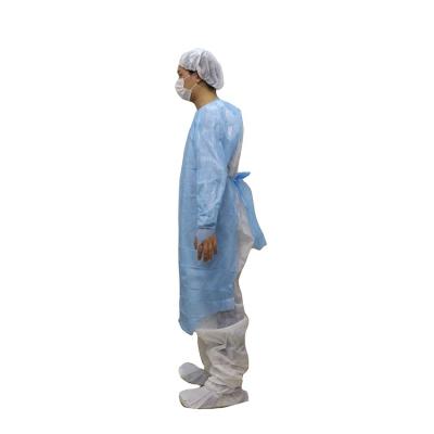 China Color Disposable Epidemic Clothing Isolation Protective Clothing Anti - Anti - Piercing Thumb Loop Plastic CPE Gown for sale