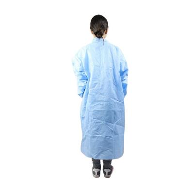 China Hospital Round - Neck Buttons Pocket Layout SMS Work Coat Lab Coat for sale