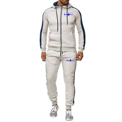 China Anti-Wrinkle Wholesale OEM Mens Jogger Pants Base Zipper Hoodies Sportswear Men Sports Slim Fit Tech Fleece Custom Tracksuit for sale