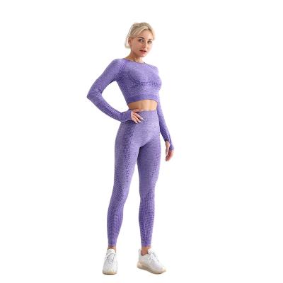 China New Design Breathable Fitness Equipments High Quality Yoga Wear Set Cheap Trending Active Workout Clothes Training Suits For Women for sale