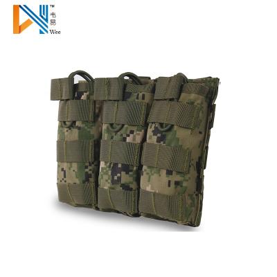 China Molle System Storage Nylon Triple Bag Military Tactical Hunting Bags for sale