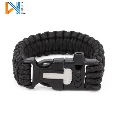 China Portable Camping Hunting Outdoor Tactical Survival Wristband with Umbrella Rope Sling for sale