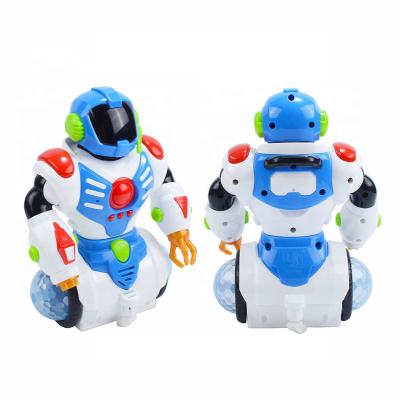 China Battery Operated Rotating Music Educational Robot Toy For Kids Portable Lightweight Universal Educational Electric for sale