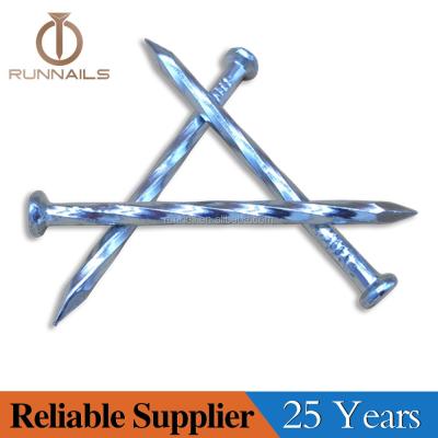 China Steel High Shine Galvanized Angular Spiral Steel Concrete Nail--25 years experience for sale