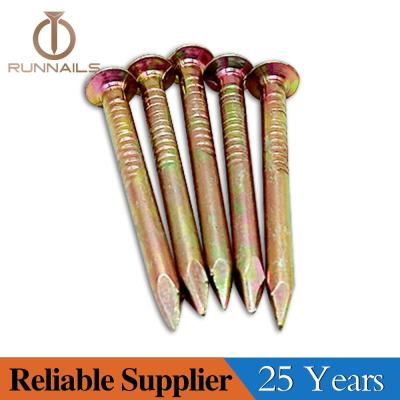 China Colorful Galvanized Steel Concrete Steel Nail / Hardened Steel Nails for sale