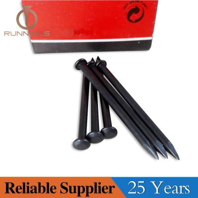 China Steel Quality Black Black Concrete Steel Nails With Round Head for sale