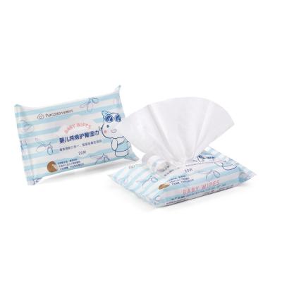 China Factory Price Eco-Friendly Natural Biodegradable Cotton Wipes Baby Wipes Wet Baby Butt Wipes Vegan for sale