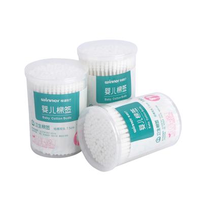 China Beauty make up popular design cotton buds round and spiral tips different sizes 100% cotton eco-friendly baby tampons for sale