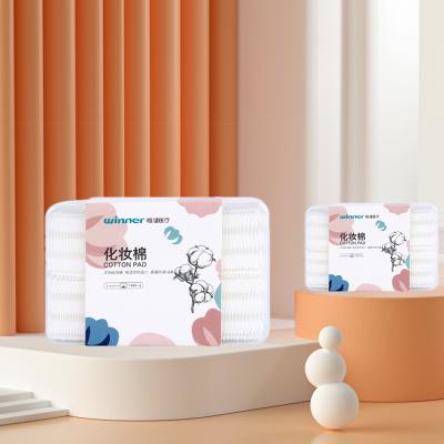 China Eco - Friendly Travel Cotton Wipes Soft Pads Custom Disposable Circle Cotton Cosmetic Pads Manufacturers for sale