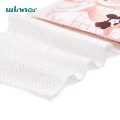 China Amino Acid Eco-friendly Natural Bubble Free Sample Beauty Salon Beauty Cotton Removable Makeup Cleaning Cloth for sale