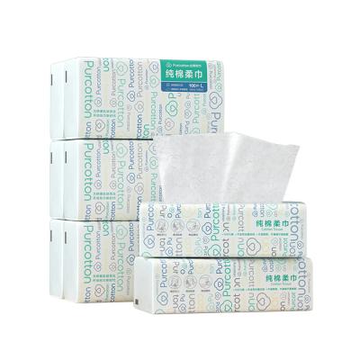 China ODM Wholesale Price 100% Cotton Cloth Disposable Dry Wet Facial Towel Eco-friendly Soft Touch Natural Cotton Fabric 1000 1ply OEM Packs for sale