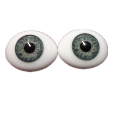 China Glass Eyes Glass Material Oval Shape Doll Flat Back Manufacture and Wholesale for sale