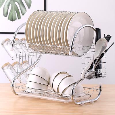 China Stocked Smart-Furn Stainless Steel Dish Drying Rack Kitchen Metal Dish Rack Home Drying for sale