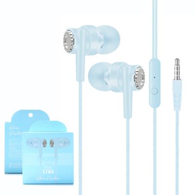 China Hot Selling In-ear Wired Earphone Sports Music Phone Earbuds In Ear Wire-control 3.5 mm Drive-by-wire Headset With MIC for sale