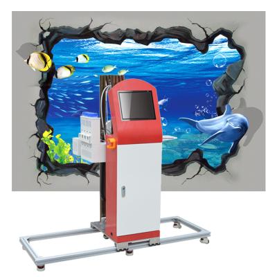 China Vertical Wall Printing 3D Wall Printer Automatic Direct To Wall Inkjet Printer Wall Printing Machines for sale