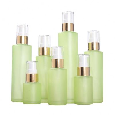 China 2022 New Personal Care Personal Care Cosmetic Set Glass Bottle Cream Jar Gift A Set Of Cosmetic Packaging Bottles In Stock for sale