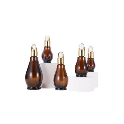 China Chemistry Lab Chemical Perfumes Amber Glass Essential Oils Bottles Perfumes Colognes With Glass Eye for sale