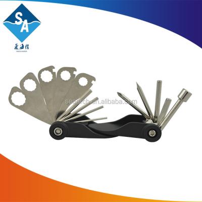 China Function Supply 17 High Quality Folding Hex Repair Bike Tools, Durable Bicycle Tool Kit KT-820C for sale