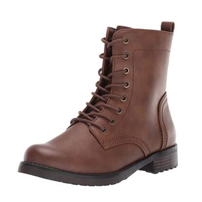 China Factory direct sale new arrivals fashion zipper matte black leather boots women's lightweight thick soft unique boots for women for sale