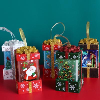 China Adult Light Up Christmas Boxes With Flashing Lights Christmas Gift Box Decoration Led Christmas Boxes Gift for sale