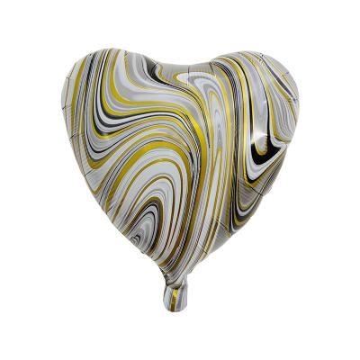 China 18inch Star Heart Agate Balloons Birthday Party Decoration Balloon Wedding Agate Foil Balloons Gift Toy for sale