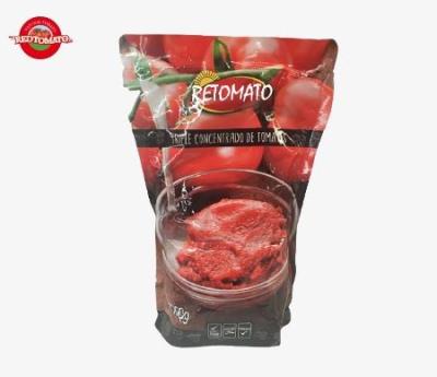 China Pasta de tomate em sachet de pé 1100g 30%-100% pureza doce e azedo à venda