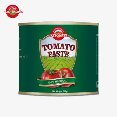 China China Factory OEM 210g Canend Tomato Paste  The Production Standards Set By ISO HACCP  And FDA for sale