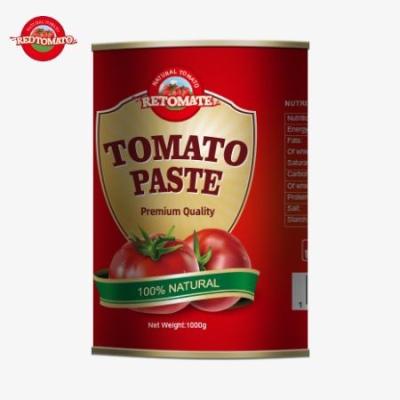 China Top-Grade 1000g Tin-Canned Tomato Paste At Preferential Prices Offering Customized OEM Services for sale