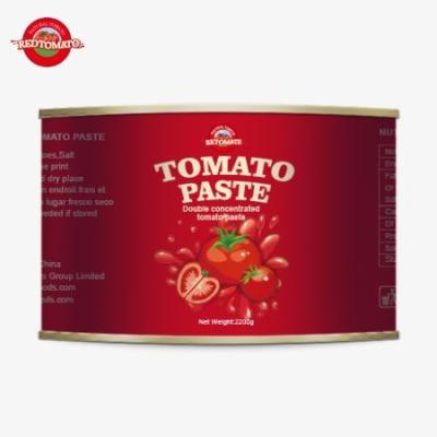 China Tomatenfabrik 28-30% Brix Tomatenpaste 2200g Zinn Tomatenpaste Hochwertig frisch zu verkaufen