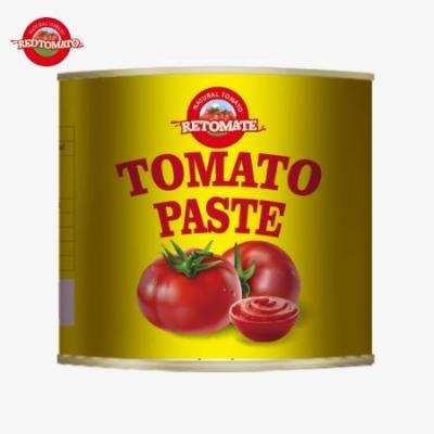 China 4500g de pasta de tomate enlatada atende às normas ISO HACCP e BRC, bem como às normas de produção da FDA à venda