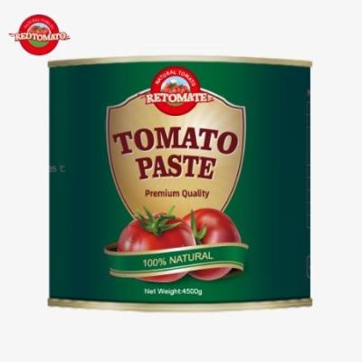 China 4500g de pasta de tomate enlatada cumpre com as normas ISO HACCP e BRC, além de atender à norma de produção da FDA à venda