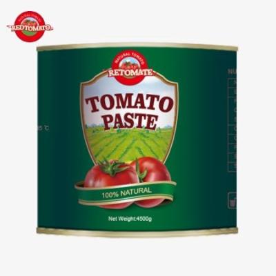 China 4500g de pasta de tomate enlatada cumpre as normas ISO HACCP e os regulamentos de produção da FDA à venda