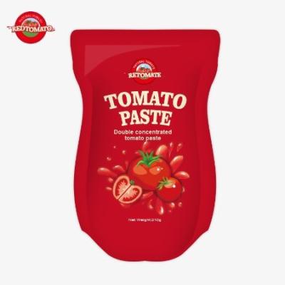 China The 210g Stand-Up Sachet Of Tomato Paste Meets ISO HACCP BRC And FDA Production Standards for sale