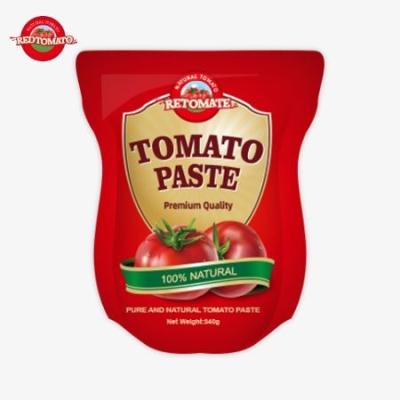 China Die 340g rote Tomatenpaste Stand-Up-Tasche bietet Beide Bequemlichkeit zu verkaufen