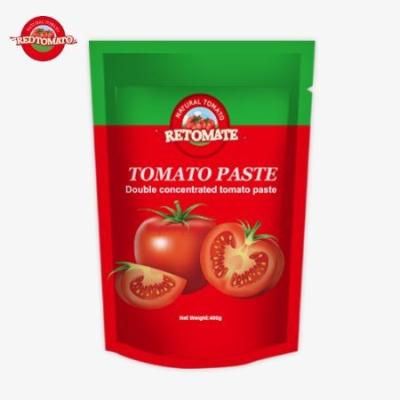 China 400g Stand-Up Sachet Tomato Paste Convenient Flavorful And 30%-100% Pure for sale