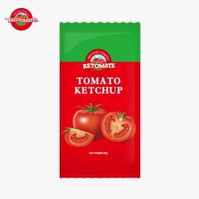 China The 30g OEM Small Bag Of Tomato Ketchup Offers Taste With A Pure, Natural Flavor It Meets ISO HACCP  BRC And FDA Standards for sale