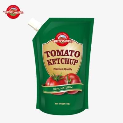 China Wir bieten 70g Ketchup-Taschen an, die internationalen Standards entsprechen, zu Fabrikpreisen. zu verkaufen