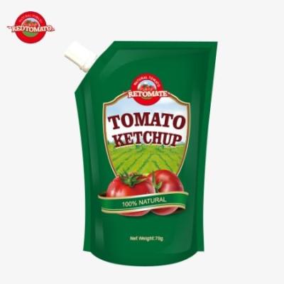 China Oferecemos saquetes de ketchup de 70g a preço de fábrica que atendem aos padrões internacionais. à venda