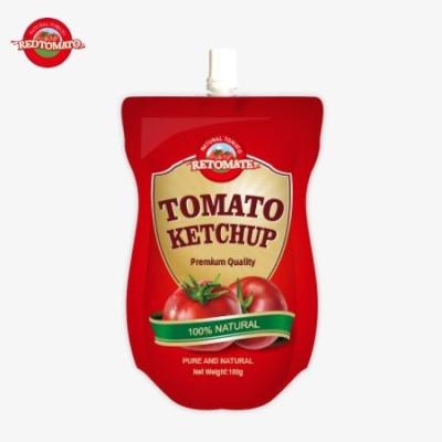 China OEM China Factory Price 100g Sweet And Sour Natural Ketchup Sachet Dipping Sauce Pouch for sale