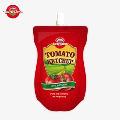 China OEM China preço de fábrica 100g doce e azedo natural ketchup sachet normas HACCP à venda