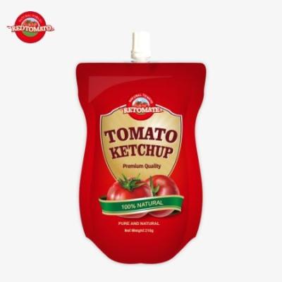 China Production Of 210g Ketchup Sachets At An OEM Facility Offering A Pure Natural Flavor for sale