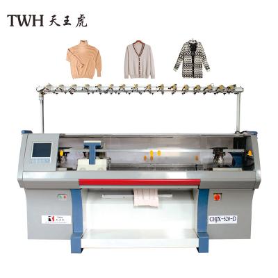 China China 7gg Double Carriage 100 Inch Single System Yarn Wool Electronic Jersey Knitting Machine Te koop