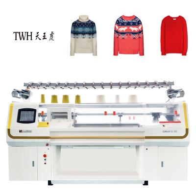 China Computerized 14g Professional Flat knitting Machines Knit Cotton Machine Manufactures for sale