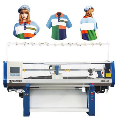 China Custom Yarn Automatic Knitting Machine Crochet Jersey Making Terry Fabric Double System en venta