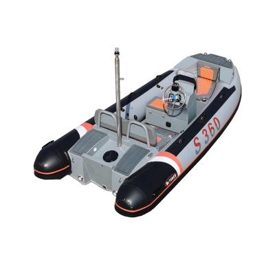 China Water entertainment 11 feet RIB360 aluminum foldable boat RIB boat rigid hypalon inflatable boat for sale