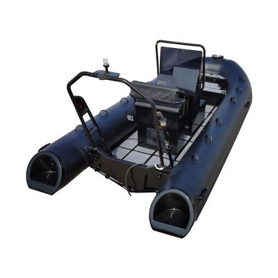 China 15.7feet RIB480 1.2mmPVC aluminum hypalon boat pontoon boat aluminum fishing boat for sale